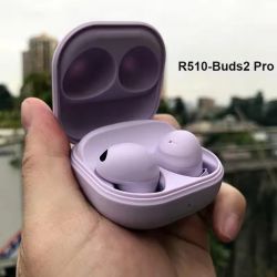 PA0006-Purple-Buds 2 Pro Earbuds Wireless charging Earphone Bass live